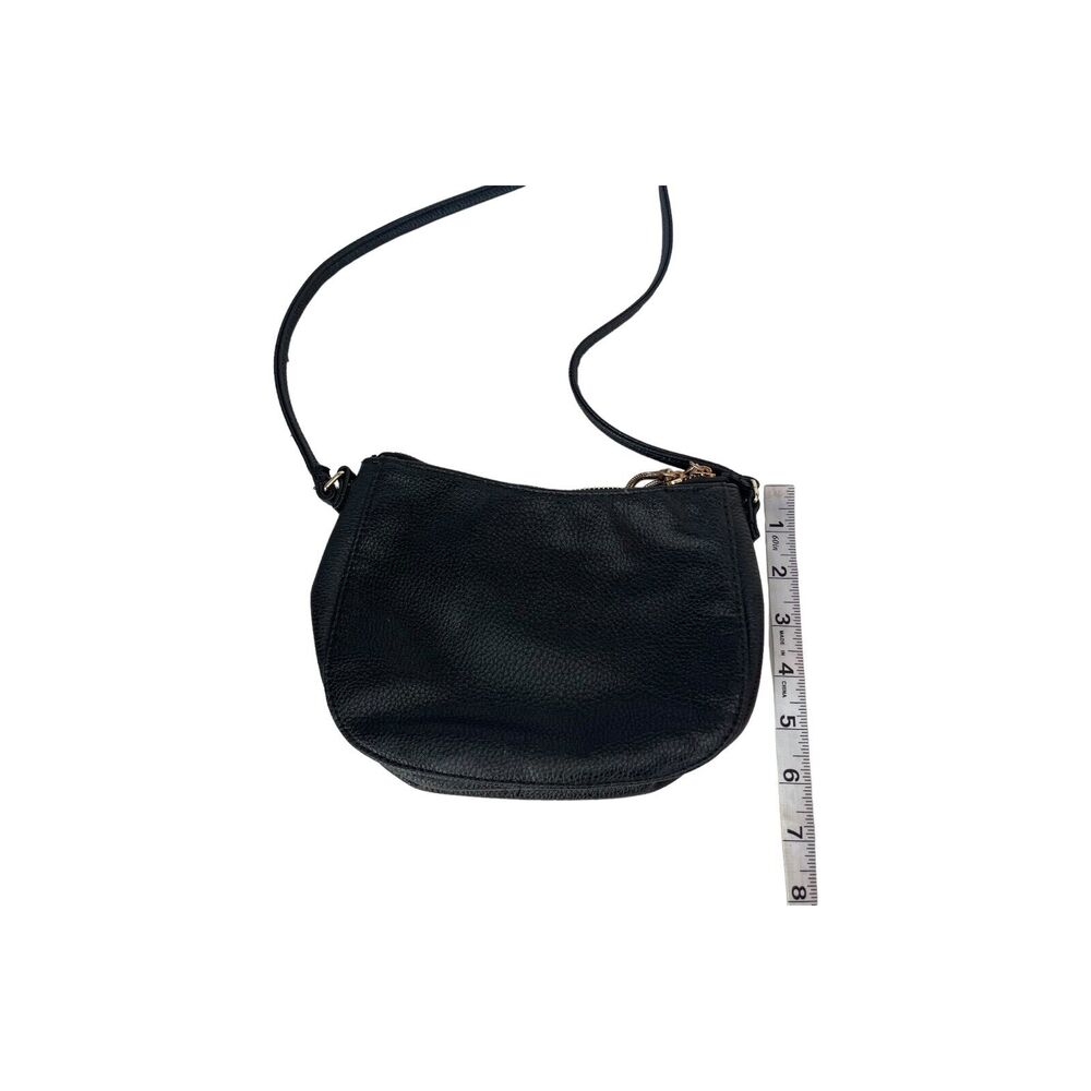 H&M Crossbody Shoulder Bag Purse Women's Small Black Faux Leather Inner Pocket - Picture 5 of 7